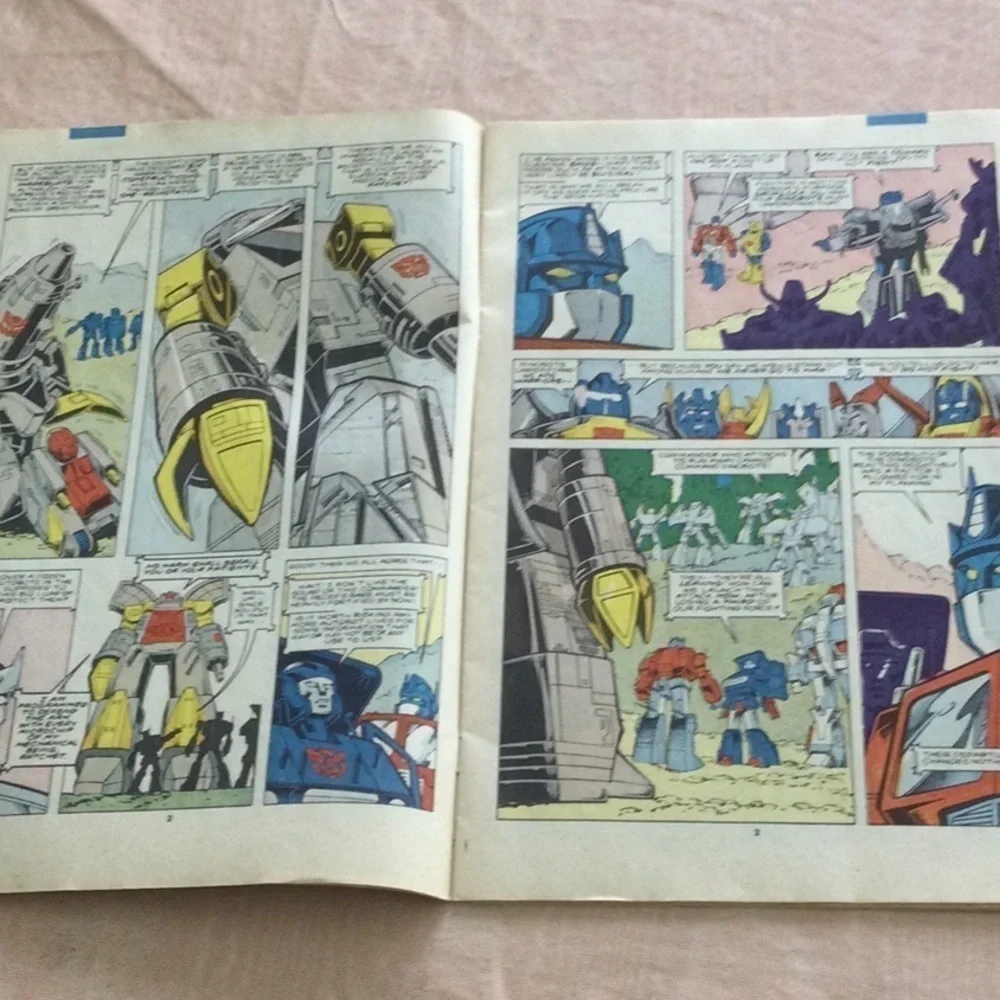 Marvel 25th Anniversary Comic Book The Trans Formers year 1984